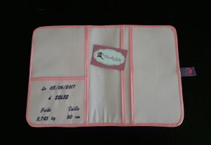 Protège carnet de santé canard - intérieur broder